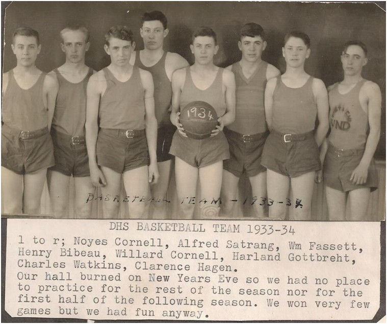 Basketball team 1933-1934 1961