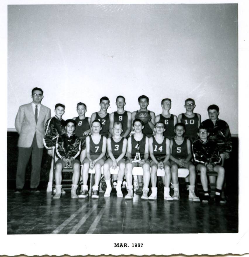 Dunseith 1958 grade school basketball team