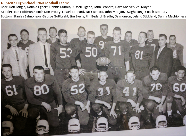 Dunseith 1960 FB team
