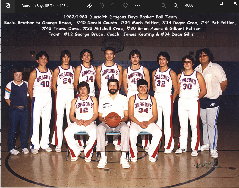 2805 1982-83 Dunseith Basketball
