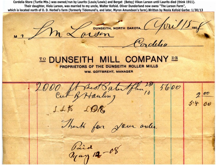Dunseith Mill 1707